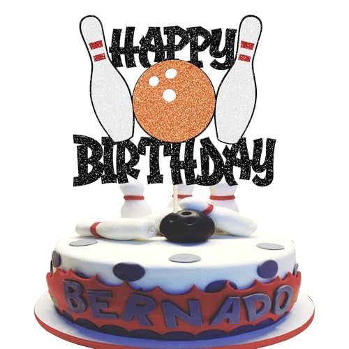 Xsstarmi 1 Packung Bowling-Thema Happy Birthday Tortenaufsatz Glitzer Bowling Sport Geburtstag Kuchen Pick Cheer to Bowling Thema Kuchen Dekorationen für Babyparty Bowling Thema Happy Birthday Party Xsstarmi 1 Packung Bowling-Thema Happy Birthday Tortenaufsatz Glitzer Bowling Sport Geburtstag Kuchen Pick Cheer to Bowling Thema Kuchen Dekorationen für Babyparty Bowling Thema Happy Birthday Party von Xsstarmi