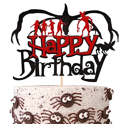 Xsstarmi 1 Packung Stranger Happy Birthday Tortenaufsatz Glitzer TV Programm Fremde Inspired Party Cake Pick für Stranger Thema Kinder Jungen Mädchen Geburtstag Party Kuchen Dekorationen Zubehör Xsstarmi 1 Packung Stranger Happy Birthday Tortenaufsatz Glitzer TV Programm Fremde Inspired Party Cake Pick für Stranger Thema Kinder Jungen Mädchen Geburtstag Party Kuchen Dekorationen Zubehör von Xsstarmi