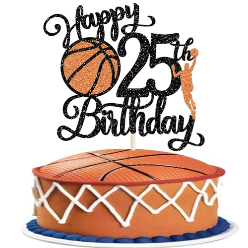 Xsstarmi 1 Packung Tortendeko 20. Geburtstag Tortenaufsatz Glitzer Basketballspieler Kuchen Topper für Fünfundzwanzigster Geburtstag Zubehör für Party Kuchen Dekorationen Xsstarmi 1 Packung Tortendeko 20. Geburtstag Tortenaufsatz Glitzer Basketballspieler Kuchen Topper für Fünfundzwanzigster Geburtstag Zubehör für Party Kuchen Dekorationen von Xsstarmi