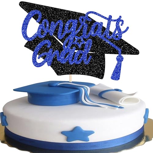 Xsstarmi 1 Packung Tortendeko Abschlussjahrgang 2025 Tortenaufsatz Abschlusskappe Glitzer Congrats Grad Absolvent Kuchen Topper für 2025 Graduation Absolvent Zubehör für Party Kuchen Dekorationen Blau Xsstarmi 1 Packung Tortendeko Abschlussjahrgang 2025 Tortenaufsatz Abschlusskappe Glitzer Congrats Grad Absolvent Kuchen Topper für 2025 Graduation Absolvent Zubehör für Party Kuchen Dekorationen Blau von Xsstarmi