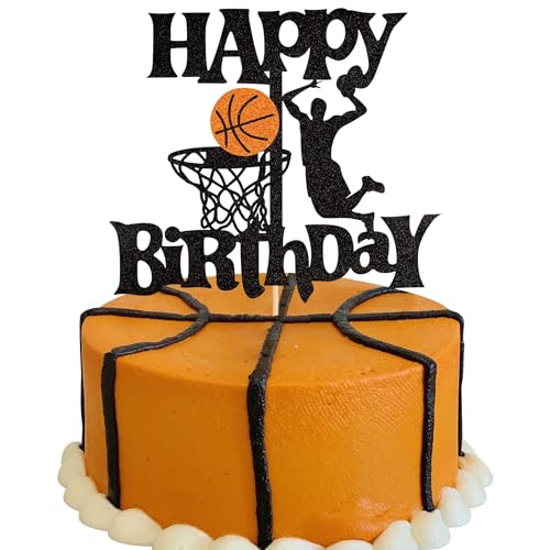 Xsstarmi 1 Packung Tortendeko Basketball Geburtstag Tortenaufsatz Glitzer NBA Star Sports Basketball Kuchen Topper für Männer Jungen Geburtstag Zubehör für Party Kuchen Dekorationen Schwarz Xsstarmi 1 Packung Tortendeko Basketball Geburtstag Tortenaufsatz Glitzer NBA Star Sports Basketball Kuchen Topper für Männer Jungen Geburtstag Zubehör für Party Kuchen Dekorationen Schwarz von Xsstarmi