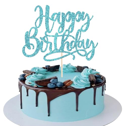 Xsstarmi 1 Packung Tortendeko Geburtstag Tortenaufsatz Glitzer Happy Birhday Feiern Kuchen Topper für Kind Junge Mädchen Mann Frau Geburtstag Zubehör für Party Kuchen Dekorationen Hellblau Xsstarmi 1 Packung Tortendeko Geburtstag Tortenaufsatz Glitzer Happy Birhday Feiern Kuchen Topper für Kind Junge Mädchen Mann Frau Geburtstag Zubehör für Party Kuchen Dekorationen Hellblau von Xsstarmi