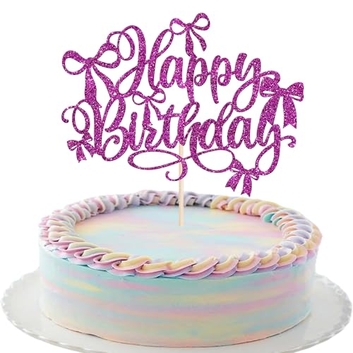 Xsstarmi 1 Packung Tortendeko Geburtstage Tortenaufsatz With Bogen Glitzer Prinzessin Geburtstag Kuchen Topper für Prinzessin Mädchen Kind Geburtstag Zubehör für Party Kuchen Dekorationen Lila Xsstarmi 1 Packung Tortendeko Geburtstage Tortenaufsatz With Bogen Glitzer Prinzessin Geburtstag Kuchen Topper für Prinzessin Mädchen Kind Geburtstag Zubehör für Party Kuchen Dekorationen Lila von Xsstarmi