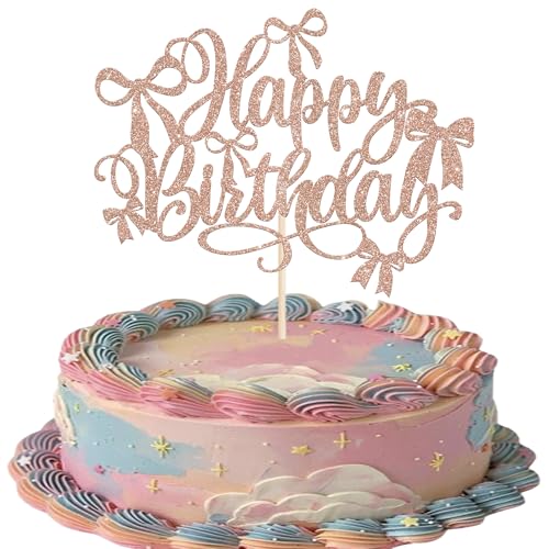 Xsstarmi 1 Packung Tortendeko Geburtstage Tortenaufsatz With Bogen Glitzer Prinzessin Geburtstag Kuchen Topper für Prinzessin Mädchen Kind Geburtstag Zubehör für Party Kuchen Dekorationen Rose Gold Xsstarmi 1 Packung Tortendeko Geburtstage Tortenaufsatz With Bogen Glitzer Prinzessin Geburtstag Kuchen Topper für Prinzessin Mädchen Kind Geburtstag Zubehör für Party Kuchen Dekorationen Rose Gold von Xsstarmi