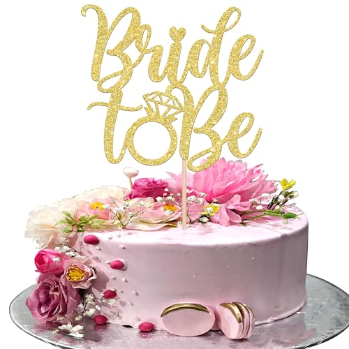Xsstarmi 1 Packung Tortendeko Hochzeit Tortenaufsatz Glitzer Bride to Be Kuchen Pick Zukünftige Braut Kuchen dekorationen für Hochzeit Jubiläum Party Zubehör Gold Xsstarmi 1 Packung Tortendeko Hochzeit Tortenaufsatz Glitzer Bride to Be Kuchen Pick Zukünftige Braut Kuchen dekorationen für Hochzeit Jubiläum Party Zubehör Gold von Xsstarmi