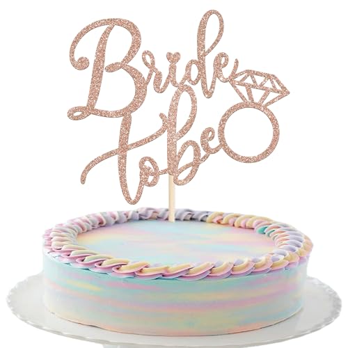 Xsstarmi 1 Packung Tortendeko Hochzeit Tortenaufsatz Glitzer Bride to Be Kuchen Topper für Heiratsantrag Hochzeit Vorhochzeitsfeier Zubehör für Party Kuchen Dekorationen Roségold Xsstarmi 1 Packung Tortendeko Hochzeit Tortenaufsatz Glitzer Bride to Be Kuchen Topper für Heiratsantrag Hochzeit Vorhochzeitsfeier Zubehör für Party Kuchen Dekorationen Roségold von Xsstarmi
