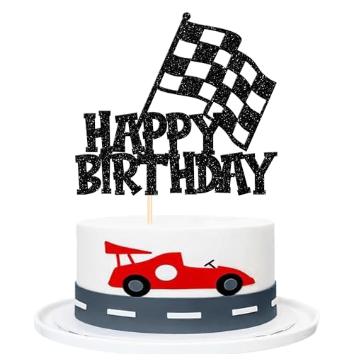 Xsstarmi 1 Packung Tortendeko Rennfahrer Geburtstag Tortenaufsatz Glitzer Rennflagge Rennwagen Kuchen Topper Dekoration für Rennserie Geburtstag Zubehör für Party Kuchen Dekorationen Xsstarmi 1 Packung Tortendeko Rennfahrer Geburtstag Tortenaufsatz Glitzer Rennflagge Rennwagen Kuchen Topper Dekoration für Rennserie Geburtstag Zubehör für Party Kuchen Dekorationen von Xsstarmi