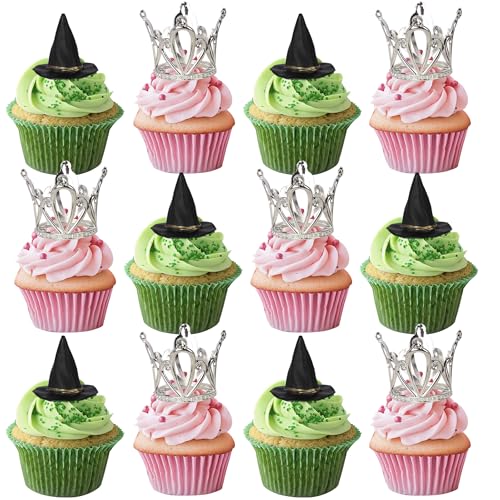 Xsstarmi 12 Stück silberne Kronen-Hexen-Cupcake-Aufsätze, magische Akademie-Thema, Cupcake-Picks für Halloween, Zauberer, Hexe, Geburtstag, Jahrestag, Party, Kuchendekorationen Xsstarmi 12 Stück silberne Kronen-Hexen-Cupcake-Aufsätze, magische Akademie-Thema, Cupcake-Picks für Halloween, Zauberer, Hexe, Geburtstag, Jahrestag, Party, Kuchendekorationen von Xsstarmi