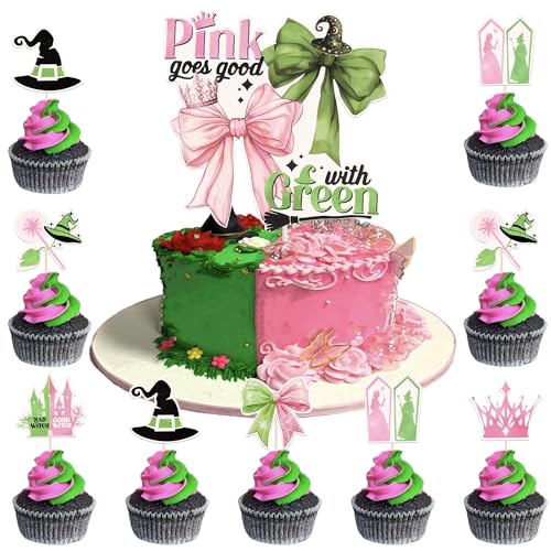 Xsstarmi 13 Stück Prinzessin Hexe Tortenaufsatz Rosa Grün Krone Schleife Cupake Pick Besen Magische Hexe Thema Kuchen Dekorationen für Halloween Babyparty Geburtstag Party Kuchenzubehör Xsstarmi 13 Stück Prinzessin Hexe Tortenaufsatz Rosa Grün Krone Schleife Cupake Pick Besen Magische Hexe Thema Kuchen Dekorationen für Halloween Babyparty Geburtstag Party Kuchenzubehör von Xsstarmi