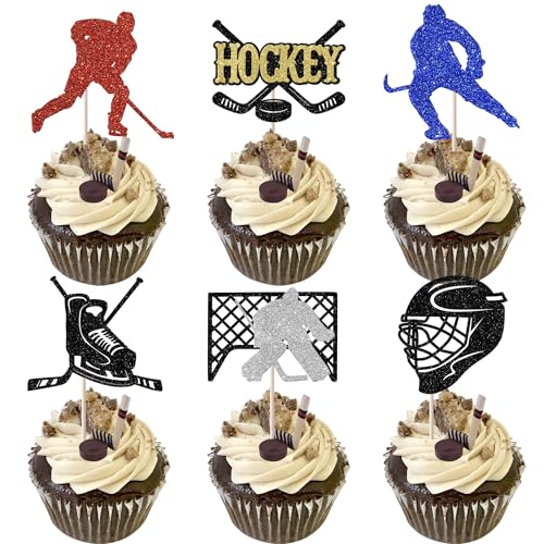 Xsstarmi 24 Packung Hockey Cupcake Toppers Glitzer Hockey Spieler Cupcake Picks Hockey Sports Cupcake Dekoration Geburtstag Party Kuchendekoration Farbe Xsstarmi 24 Packung Hockey Cupcake Toppers Glitzer Hockey Spieler Cupcake Picks Hockey Sports Cupcake Dekoration Geburtstag Party Kuchendekoration Farbe von Xsstarmi