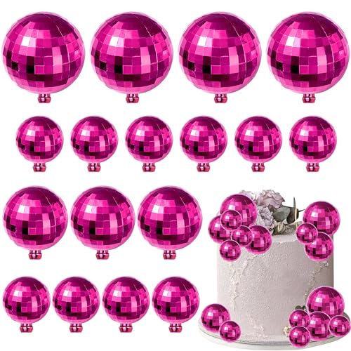 Xsstarmi 24 Stück glänzende Disco-Kugel-Kuchenaufsätze, Dekoration, Kuchendekorationen für Babyparty, Hochzeit, Brautparty, Geburtstag, Partyzubehör Xsstarmi 24 Stück glänzende Disco-Kugel-Kuchenaufsätze, Dekoration, Kuchendekorationen für Babyparty, Hochzeit, Brautparty, Geburtstag, Partyzubehör von Xsstarmi