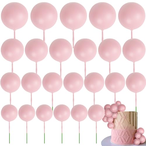 Xsstarmi 30 Stück Mini-Ballon-Kuchenaufsatz, rosa Kugeln, Kuchendekoration, gemischte Größen, Kucheneinsatz-Dekorationen für Babyparty, Hochzeit, Brautparty, Geburtstag, Jahrestag, Party, Xsstarmi 30 Stück Mini-Ballon-Kuchenaufsatz, rosa Kugeln, Kuchendekoration, gemischte Größen, Kucheneinsatz-Dekorationen für Babyparty, Hochzeit, Brautparty, Geburtstag, Jahrestag, Party, von Xsstarmi