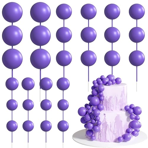 Xsstarmi 36 Stück Ball Cake Topper Dekorationen Mini Ballons Schaumstoffkugeln Kuchen Pick für Baby Shower Hochzeit Geburtstag Jahrestag Party Kuchen Dekorationen Supplies Lila Xsstarmi 36 Stück Ball Cake Topper Dekorationen Mini Ballons Schaumstoffkugeln Kuchen Pick für Baby Shower Hochzeit Geburtstag Jahrestag Party Kuchen Dekorationen Supplies Lila von Xsstarmi