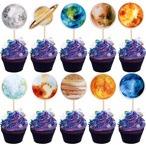 Xsstarmi 40 Packung Weltraum Cupcake Toppers Planet Cupcake Picks Sonnensystems Galaxie Universum Kuchendekorationen Weltraumplanet Geburtstag Party Zubehör Xsstarmi 40 Packung Weltraum Cupcake Toppers Planet Cupcake Picks Sonnensystems Galaxie Universum Kuchendekorationen Weltraumplanet Geburtstag Party Zubehör von Xsstarmi