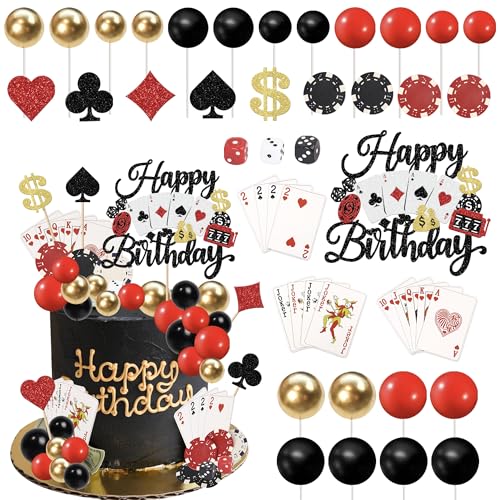 Xsstarmi Casino Cake Topper Dekorationsset Würfel Poker Chips Kartenspiel Thema Kuchen Dekoration für Casino Night Las Vegas Szene Geburtstag Party Kuchen Dekorationen Supplies Xsstarmi Casino Cake Topper Dekorationsset Würfel Poker Chips Kartenspiel Thema Kuchen Dekoration für Casino Night Las Vegas Szene Geburtstag Party Kuchen Dekorationen Supplies von Xsstarmi
