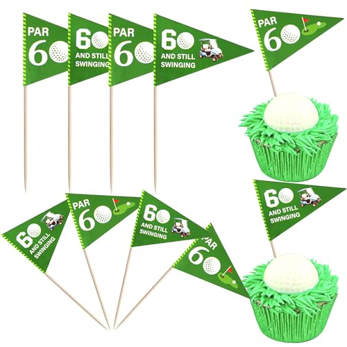 Xsstarmi Cupcake-Aufsätze mit Golf-Zahnstocher-Flaggen, Par 6 Let's Par 6. Geburtstag, Cocktail-Picker für Babyparty, 6. Geburtstag, Golf, Party, Kuchendekoration, Gastgeschenk, 40 Stück Xsstarmi Cupcake-Aufsätze mit Golf-Zahnstocher-Flaggen, Par 6 Let's Par 6. Geburtstag, Cocktail-Picker für Babyparty, 6. Geburtstag, Golf, Party, Kuchendekoration, Gastgeschenk, 40 Stück von Xsstarmi