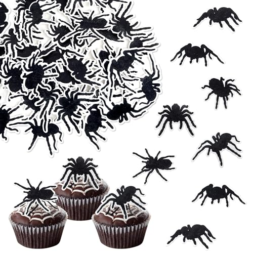 Xsstarmi Essbare Cupcake-Aufsätze aus Reispapier, Spinne, Halloween, für Horror, Spinne, Halloween, Motto-Party, Babyparty, Hochzeit, Geburtstag, Party, Kuchendekorationen, 48 Stück Xsstarmi Essbare Cupcake-Aufsätze aus Reispapier, Spinne, Halloween, für Horror, Spinne, Halloween, Motto-Party, Babyparty, Hochzeit, Geburtstag, Party, Kuchendekorationen, 48 Stück von Xsstarmi