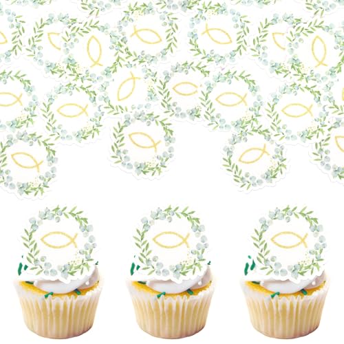 Xsstarmi Essbare Cupcake-Topper für Babytaufe, Reispapier, Mi Bautizo, Cupcake-Picks für Babyparty, Kindergeburtstag, Party, Kuchendekoration, 60 Stück Xsstarmi Essbare Cupcake-Topper für Babytaufe, Reispapier, Mi Bautizo, Cupcake-Picks für Babyparty, Kindergeburtstag, Party, Kuchendekoration, 60 Stück von Xsstarmi