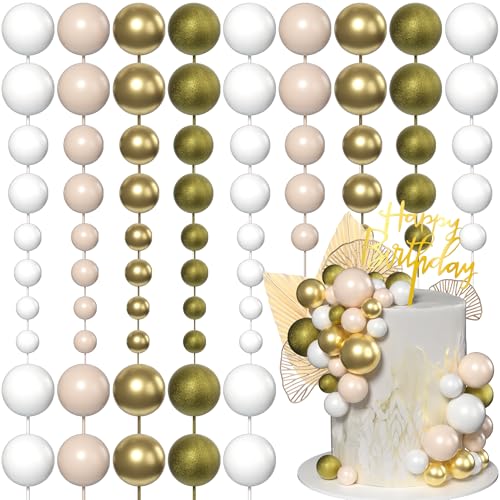 Xsstarmi Happy Birthday Cake Topper with Mini Balls Ginkgo Paper Palm Fan Cake Decorations for Baby Shower Birthday Anniversary Party DIY Cake Decorations Supplies Gold Xsstarmi Happy Birthday Cake Topper with Mini Balls Ginkgo Paper Palm Fan Cake Decorations for Baby Shower Birthday Anniversary Party DIY Cake Decorations Supplies Gold von Xsstarmi