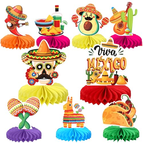 Xsstarmi Mexikanische Fiesta-Waben-Mittelstücke, Dekoration, Gitarre, Kaktus, Esel, Tischdekoration für Maraca, Sombrero, Babyparty, Geburtstagsparty, DIY-Dekorationen Xsstarmi Mexikanische Fiesta-Waben-Mittelstücke, Dekoration, Gitarre, Kaktus, Esel, Tischdekoration für Maraca, Sombrero, Babyparty, Geburtstagsparty, DIY-Dekorationen von Xsstarmi