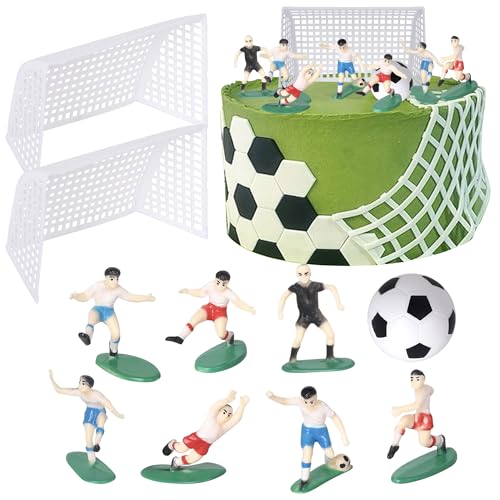 Xsstarmi Tortenaufsatz, Fußball-Sport-Kuchenaufsatz, 3D-Fußballspieler-Spiel, Kuchen-Picker für Fußball, Sport, Thema, Babyparty, Hochzeit, Geburtstag, Party, Kuchendekorationen, Zubehör, 10 Stück Xsstarmi Tortenaufsatz, Fußball-Sport-Kuchenaufsatz, 3D-Fußballspieler-Spiel, Kuchen-Picker für Fußball, Sport, Thema, Babyparty, Hochzeit, Geburtstag, Party, Kuchendekorationen, Zubehör, 10 Stück von Xsstarmi