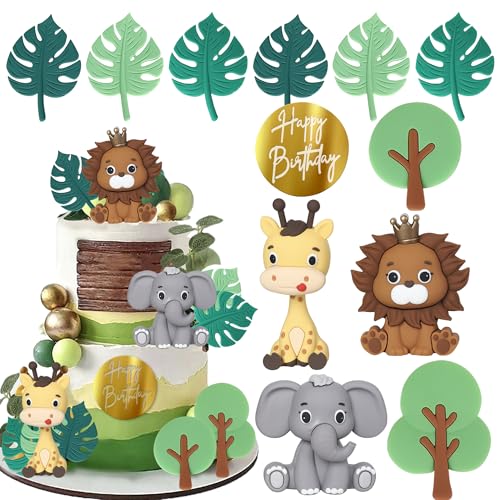 Xsstarmi Tortenaufsatz, Safari-Tiere, 3D-Giraffe, Löwe, Elefant, Kuchendekoration, Dschungeltiere, Kuchendekorationen für Babyparty, Kindergeburtstag, Party, Kuchendekorationen, Zubehör, 12 Stück Xsstarmi Tortenaufsatz, Safari-Tiere, 3D-Giraffe, Löwe, Elefant, Kuchendekoration, Dschungeltiere, Kuchendekorationen für Babyparty, Kindergeburtstag, Party, Kuchendekorationen, Zubehör, 12 Stück von Xsstarmi