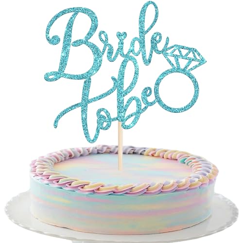 Xsstarmi Tortenaufsatz "Bride To Be", Glitzerring, Junggesellinnenabschied, Kuchendekoration, Brautparty, Kuchendekorationen für Hochzeit, Verlobung, Themenparty, Kuchendekorationen, Zubehör, Blau, 1 Xsstarmi Tortenaufsatz "Bride To Be", Glitzerring, Junggesellinnenabschied, Kuchendekoration, Brautparty, Kuchendekorationen für Hochzeit, Verlobung, Themenparty, Kuchendekorationen, Zubehör, Blau, 1 von Xsstarmi