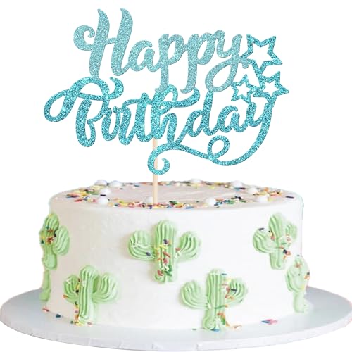 Xsstarmi Tortenaufsatz "Happy Birthday", glitzernd, für Babyparty, Geburtstagsparty, Kuchendekoration, Blau, 1 Stück Xsstarmi Tortenaufsatz "Happy Birthday", glitzernd, für Babyparty, Geburtstagsparty, Kuchendekoration, Blau, 1 Stück von Xsstarmi