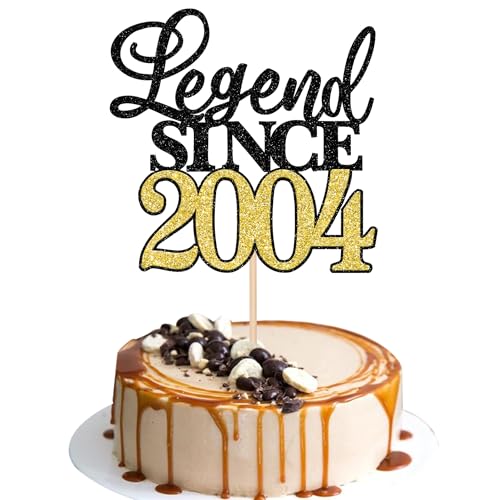 Xsstarmi Tortenaufsatz mit Glitzer, Aufschrift "Legend Since 5,090.2 cm, zum 21. Geburtstag, Tortenaufsatz, Cheers to 21, fabelhafte Kuchendekoration für 21. Geburtstag, Hochzeitstag, Party, Schwarz / Xsstarmi Tortenaufsatz mit Glitzer, Aufschrift "Legend Since 5,090.2 cm, zum 21. Geburtstag, Tortenaufsatz, Cheers to 21, fabelhafte Kuchendekoration für 21. Geburtstag, Hochzeitstag, Party, Schwarz / von Xsstarmi