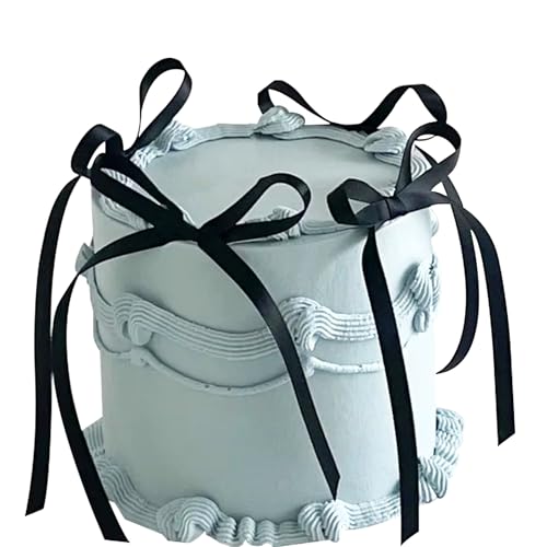 Xsstarmi Tortenaufsatz mit Schleife, schwarz, für Babyparty, Geburtstag, Hochzeit, Jahrestag, Party, Kuchendekoration, 30 Stück Xsstarmi Tortenaufsatz mit Schleife, schwarz, für Babyparty, Geburtstag, Hochzeit, Jahrestag, Party, Kuchendekoration, 30 Stück von Xsstarmi