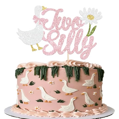 Xsstarmi Tortenaufsatz zum 2. Geburtstag, Gänseblümchen-Glitzer, Bauernhoftier-Thema, für Babyparty, Jungen, Mädchen, Kinder, 2. Geburtstag, Party, Kuchendekoration, Rosa, 1 Stück Xsstarmi Tortenaufsatz zum 2. Geburtstag, Gänseblümchen-Glitzer, Bauernhoftier-Thema, für Babyparty, Jungen, Mädchen, Kinder, 2. Geburtstag, Party, Kuchendekoration, Rosa, 1 Stück von Xsstarmi