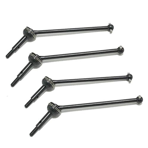 Xtahdge 4Pcs Stahl Vorne Hinten Universal CVD Antriebswelle für WLtoys 144001 124018 124019 RC Car Upgrade Teile ZubehöR von Xtahdge