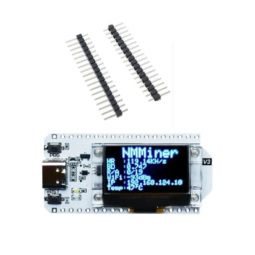 Xtahdge Nerdminer 119KH/S Hash-Rate 0,96-OLED-Bildschirm Bitcoin-Solo-Miner Nerd Miner BTC-Lotterie-Miner Löten Pin-Header Xtahdge Nerdminer 119KH/S Hash-Rate 0,96-OLED-Bildschirm Bitcoin-Solo-Miner Nerd Miner BTC-Lotterie-Miner Löten Pin-Header von Xtahdge