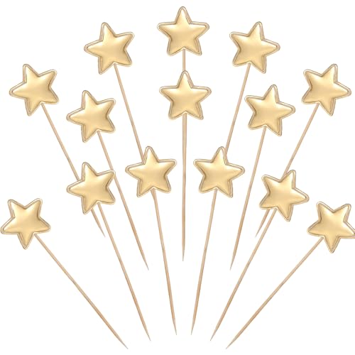 50 Stück Stern-Cupcake-Topper, goldene Sterne, Kuchendekoration, Goldstern-Kuchenaufsatz, Geburtstagskuchen-Topper, Sticks für Geburtstagsfeiern, Hochzeiten, Verlobungen, Jubiläen, Party 50 Stück Stern-Cupcake-Topper, goldene Sterne, Kuchendekoration, Goldstern-Kuchenaufsatz, Geburtstagskuchen-Topper, Sticks für Geburtstagsfeiern, Hochzeiten, Verlobungen, Jubiläen, Party von Xthrotsenk
