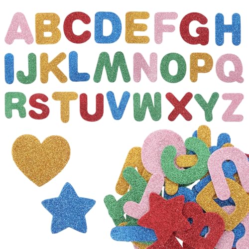 Xthrotsenk 140 Stück Buchstaben Aufkleber Selbstklebende Schaumstoff Alphabet Aufkleber Glitzer Buchstabenaufkleber für Party Dekorationen, Sammelalben, Karten, Kunsthandwerk Xthrotsenk 140 Stück Buchstaben Aufkleber Selbstklebende Schaumstoff Alphabet Aufkleber Glitzer Buchstabenaufkleber für Party Dekorationen, Sammelalben, Karten, Kunsthandwerk von Xthrotsenk