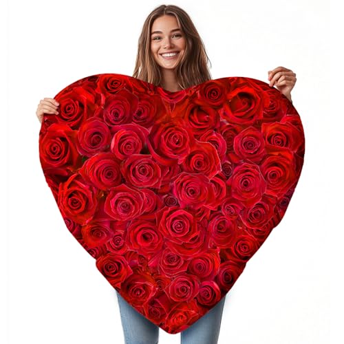 Xtinmee Halloween Love Costume Adult Costume Rose Heart Costume Red Adult Costume for Anniversary Birthday Mothers Day Valentines Day Christmas for Women Men One Size Fits Most von Xtinmee