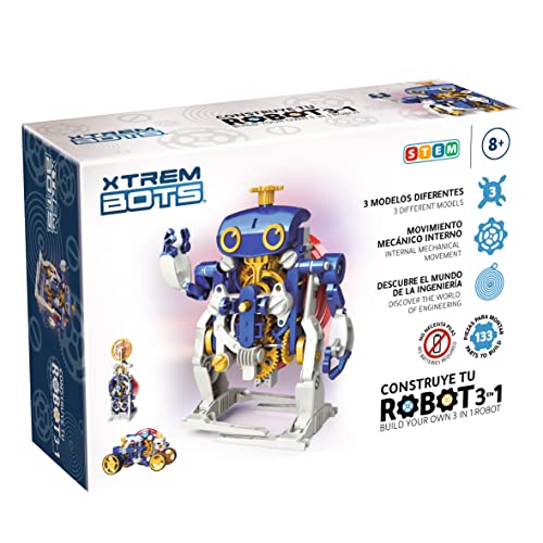 Xtrem Bots - 3-in-1-Roboter-Set für Kinder 8 Jahre oder mehr, Lernspielzeug, Lernroboter, Lernroboter, Lernspielzeug, Stem von Xtrem Bots