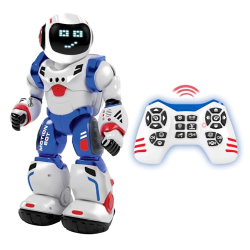 Xtrem Bots - Bruce | Roboter Kinder | Roboter Spielzeug Mit 20 Gesichtsausdrücken | Robot Programmierbar Mit 50 Bewegungen | Robots Spielzeug Ab 5 Jahre Jungen | Geschenk Junge 5 Jahre von Xtrem Bots
