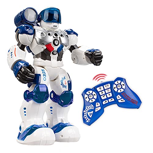 Xtrem Bots - Patrol | Roboter Kinder Ab 6 Jahre | Ferngesteuerte Roboter Blau | Roboter Ferngesteuert Polizei | Ferngesteuerter Roboter | Programmierbarer Roboter von Xtrem Bots