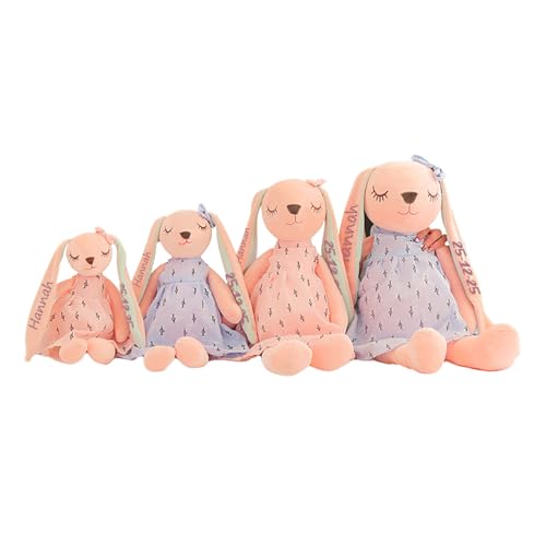 Xtuleath Personalisierte Kuscheltier Hase kuscheltier mit namen bestickt osterhase deko Lustige Ostergeschenke für Kinder von Xtuleath