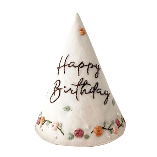 XuQiZZpp Bequemer Baby-Geburtstagshut, bestickt, Geburtstagshut, Haar-Accessoire für Kindergeburtstag, Partyzubehör XuQiZZpp Bequemer Baby-Geburtstagshut, bestickt, Geburtstagshut, Haar-Accessoire für Kindergeburtstag, Partyzubehör von XuQiZZpp