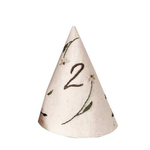 XuQiZZpp Bequemer Baby-Geburtstagshut, bestickt, Geburtstagshut, Haar-Accessoire für Kindergeburtstag, Partyzubehör XuQiZZpp Bequemer Baby-Geburtstagshut, bestickt, Geburtstagshut, Haar-Accessoire für Kindergeburtstag, Partyzubehör von XuQiZZpp