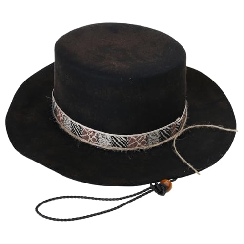 XuQiZZpp Gewebter Vintage-Hut, Cosplay-Kostüm, alle passenden Panamahut, Bühnenkünstler, Tanzmütze, Erwachsene, Winter, warme Wollmütze XuQiZZpp Gewebter Vintage-Hut, Cosplay-Kostüm, alle passenden Panamahut, Bühnenkünstler, Tanzmütze, Erwachsene, Winter, warme Wollmütze von XuQiZZpp