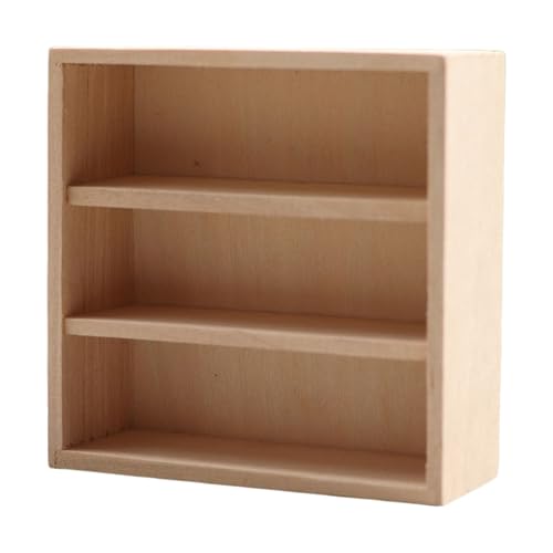 XuQiZZpp Holzschrank Spielzeugfigur Display Regal Modell Realistisch Vintage Realistisch Puppenhaus Pretend Mädchen Realistischer Schrank von XuQiZZpp