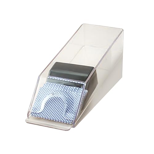 4/6-Deck Acryl Blackjacks Dealing Shoe Pokers Dealer Spielkarten-Mixer für Standard-Größe Pokers Deck Einfache Verwendung Klar Spielkarte Dealing Shoe von Xuancai