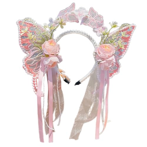 Elegantes Haarband Prinzessin Perlen handgewebte Kopfschmuck für Festzug Abschlussball Party Shows Blume für Abendkleid Prinzessin Kopfbedeckung Elegantes Haarband Prinzessin Perlen handgewebte Kopfschmuck für Festzug Abschlussball Party Shows Blume für Abendkleid Prinzessin Kopfbedeckung von Xuancai