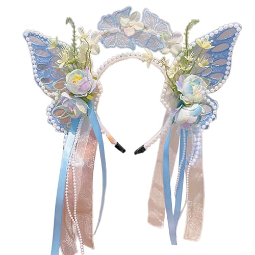 Elegantes Haarband Prinzessin Perlen handgewebte Kopfschmuck für Festzug Abschlussball Party Shows Blume für Abendkleid Prinzessin Kopfbedeckung Elegantes Haarband Prinzessin Perlen handgewebte Kopfschmuck für Festzug Abschlussball Party Shows Blume für Abendkleid Prinzessin Kopfbedeckung von Xuancai
