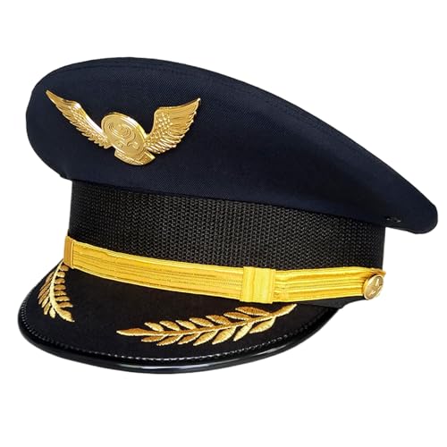 Xuancai Kapitän Cap Uniform Hut für Erwachsene Party Cosplay Kostüm Maskeraden Hut für Halloween Party Rollenspiel Zubehör Xuancai Kapitän Cap Uniform Hut für Erwachsene Party Cosplay Kostüm Maskeraden Hut für Halloween Party Rollenspiel Zubehör von Xuancai
