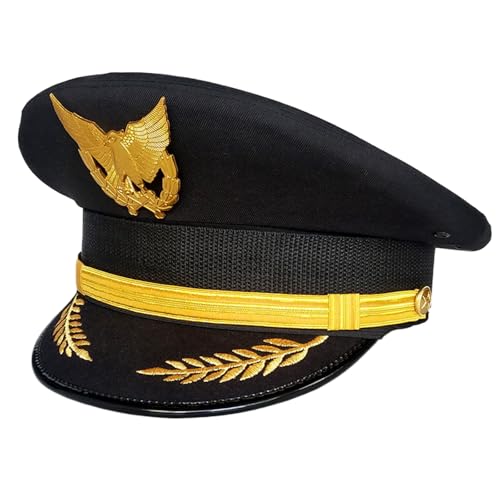 Xuancai Kapitän Cap Uniform Hut für Erwachsene Party Cosplay Kostüm Maskeraden Hut für Halloween Party Rollenspiel Zubehör Xuancai Kapitän Cap Uniform Hut für Erwachsene Party Cosplay Kostüm Maskeraden Hut für Halloween Party Rollenspiel Zubehör von Xuancai