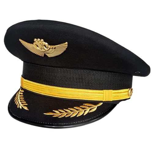 Xuancai Kapitän Cap Uniform Hut für Erwachsene Party Cosplay Kostüm Maskeraden Hut für Halloween Party Rollenspiel Zubehör Xuancai Kapitän Cap Uniform Hut für Erwachsene Party Cosplay Kostüm Maskeraden Hut für Halloween Party Rollenspiel Zubehör von Xuancai